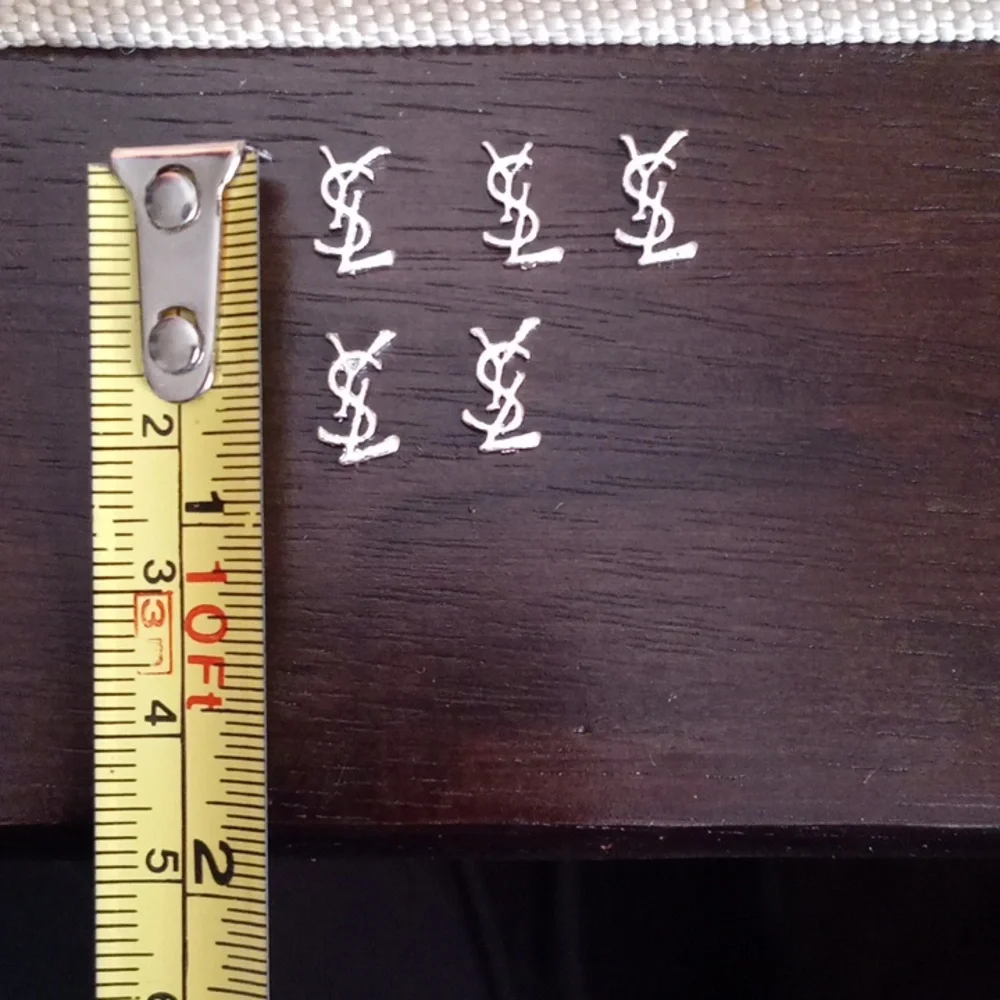 NEW  SILVER 3D METAL NAIL CHARMS